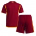 AS Roma Replika Babytøj Hjemmebanesæt Børn 2023-24 Kortærmet (+ Korte bukser)